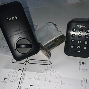 Hugolog Electronic Keypad Deadbolt Lock - Black